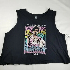 Jimi Hendrix Black Psychedelic Tank